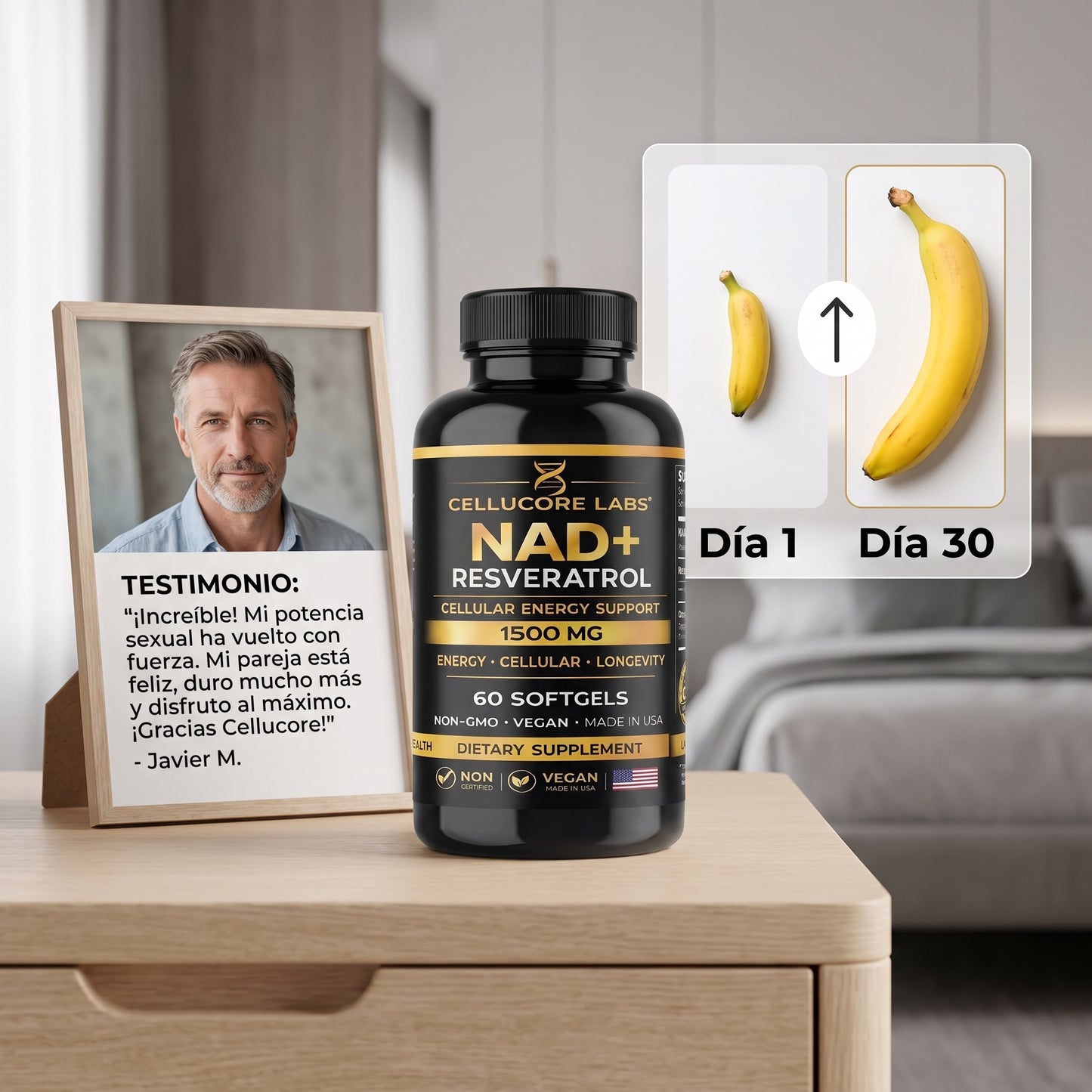 NAD+ CELLUCORE LABS 🇺🇸🧪 | RECUPERA TU VIGOR EN LA CAMA