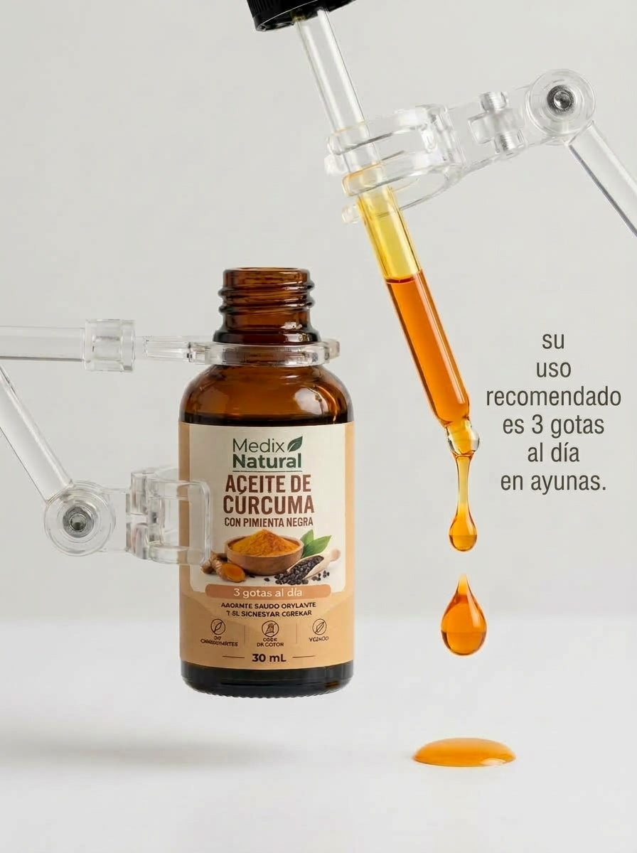 Aceite De Curcuma Y Pimienta