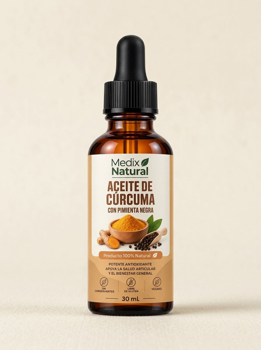 Aceite De Curcuma Y Pimienta