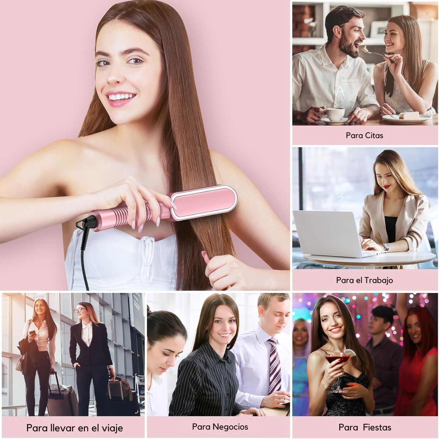 SedaPro™ - Cepillo Alisador Profesional